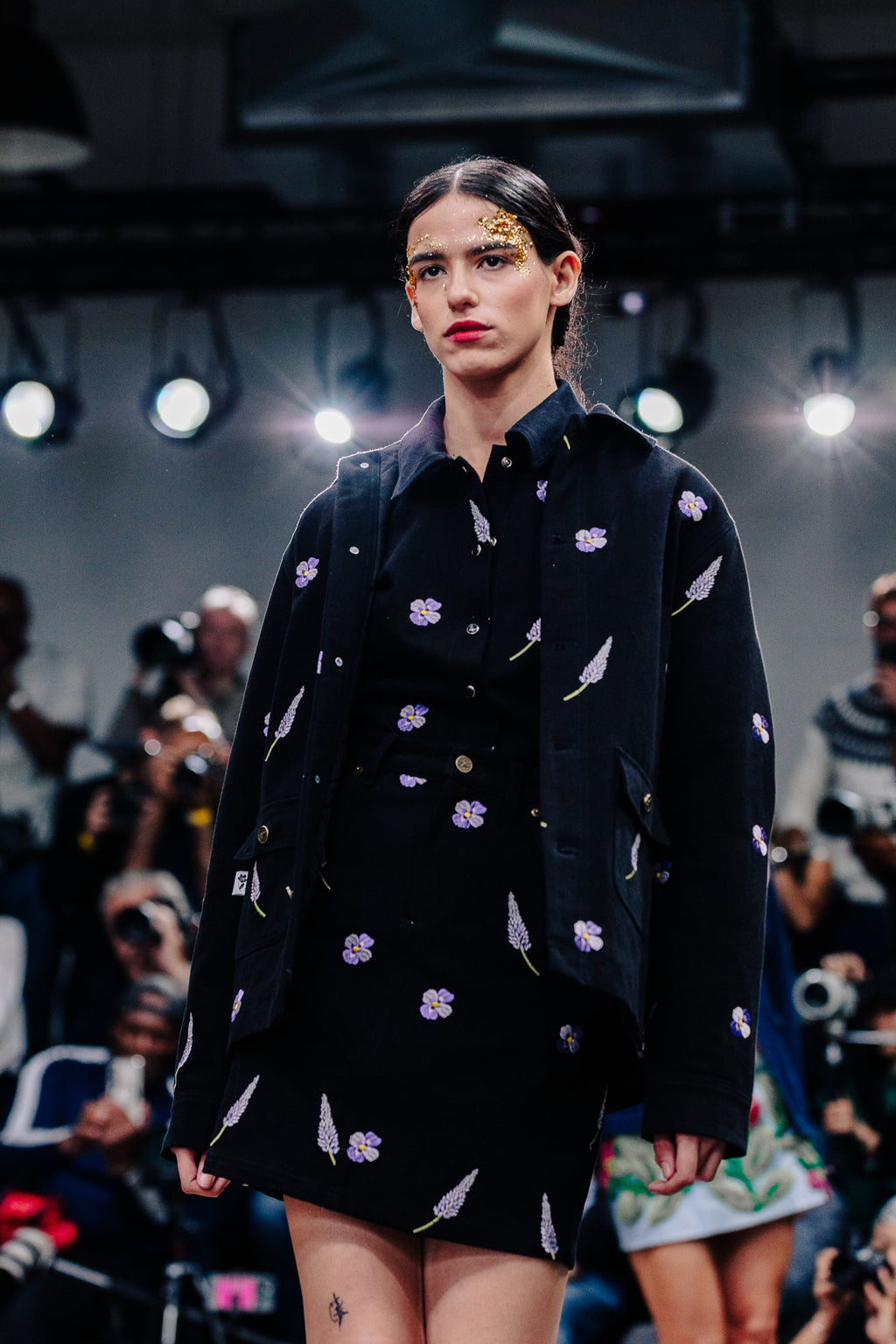 ELLA DENIM JACKET – Hand-Embroidered Floral Recycled Denim