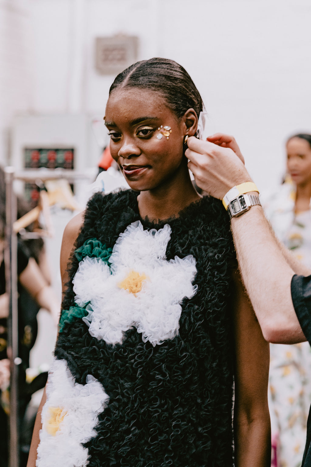 LAURA TULLE DRESS – Handmade Floral Statement Dress
