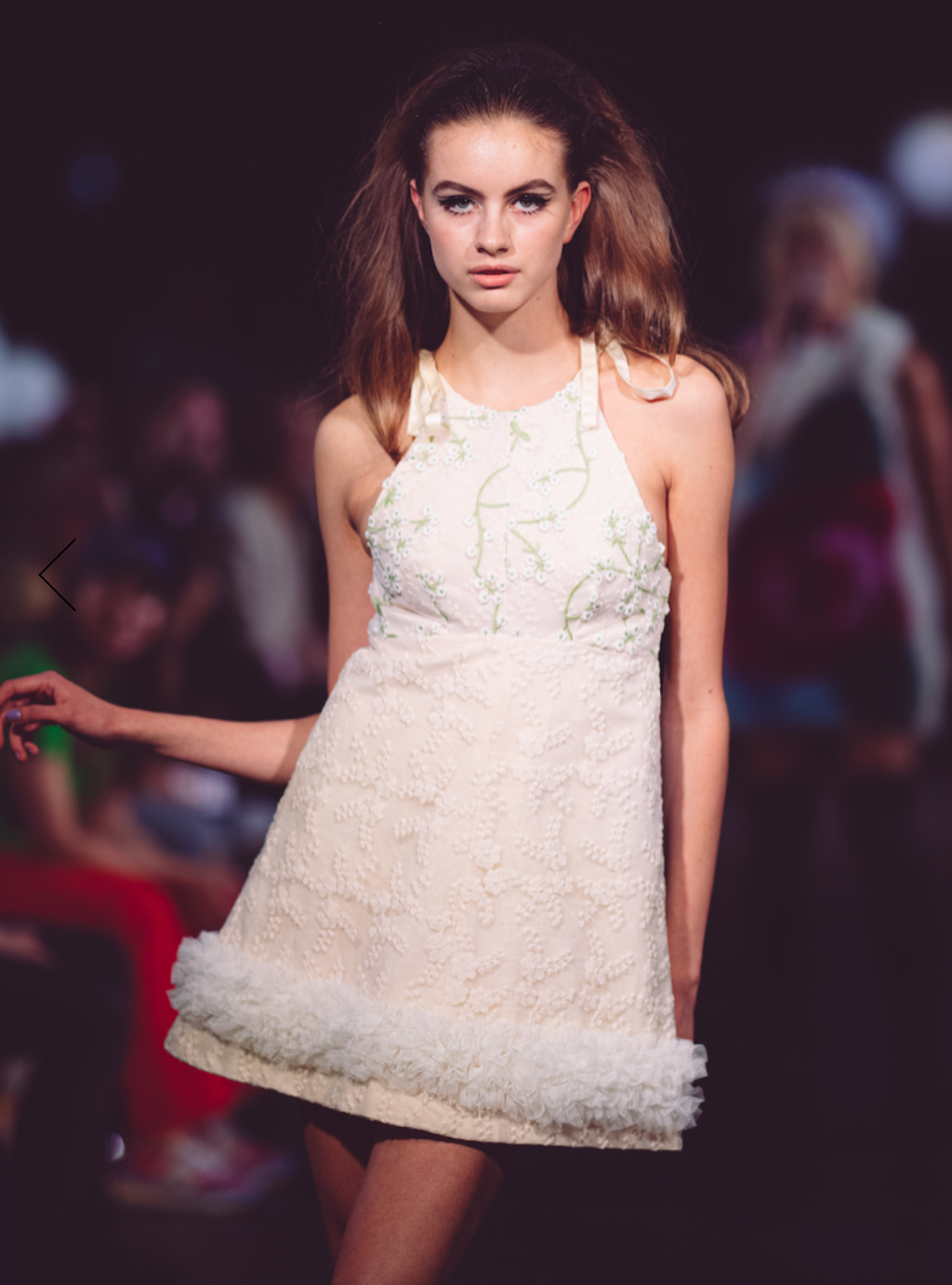 HOLLY LACE DRESS – Vintage 60s Fabric with Tulle Details