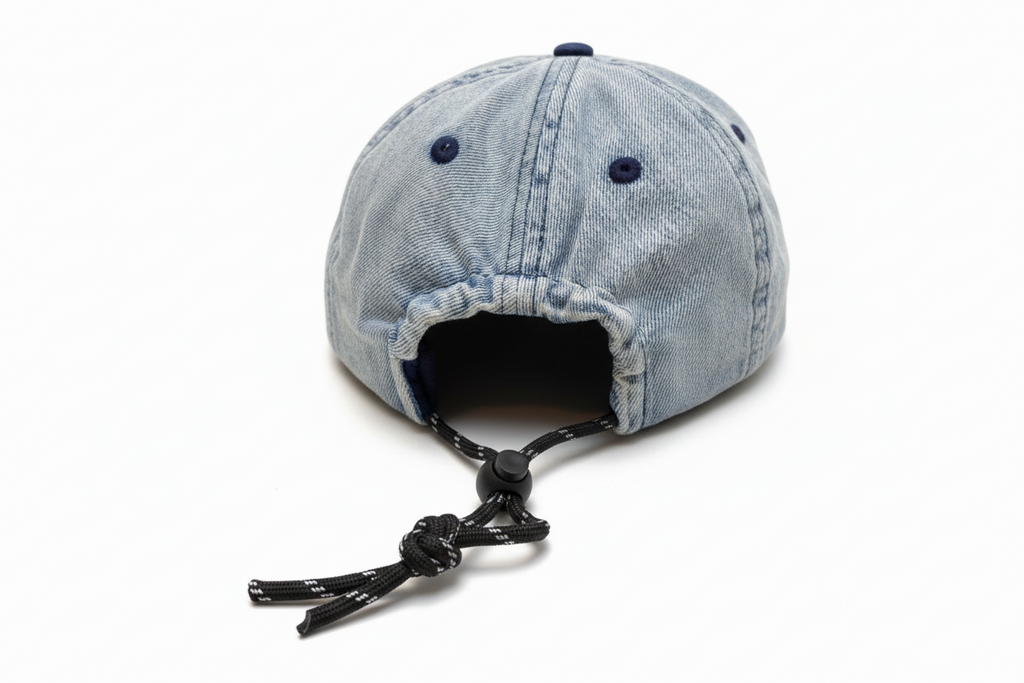 EVE DENIM CAP – Upcycled Denim with Embroidered Logo