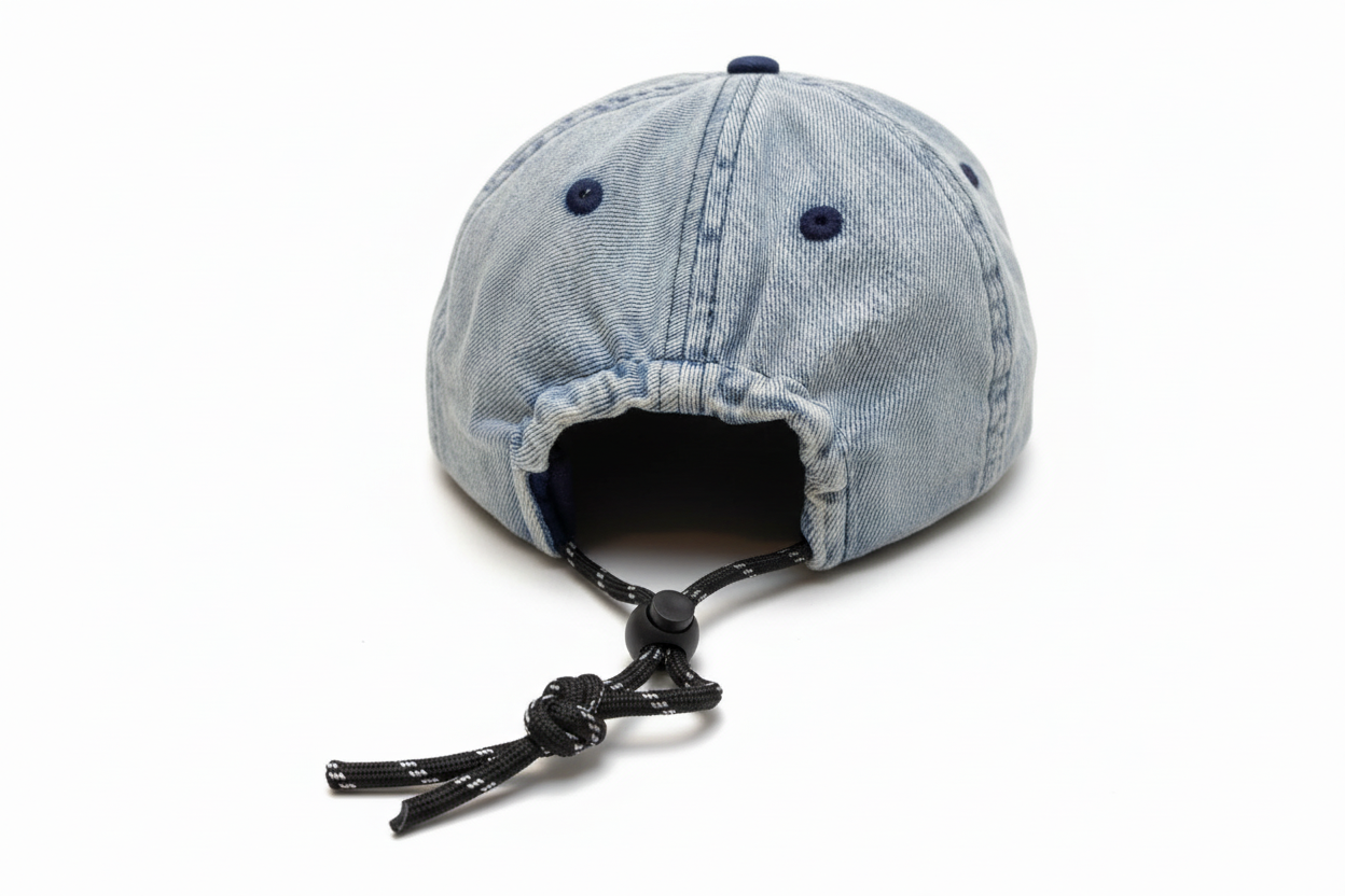 EVE DENIM CAP – Upcycled Denim with Embroidered Logo