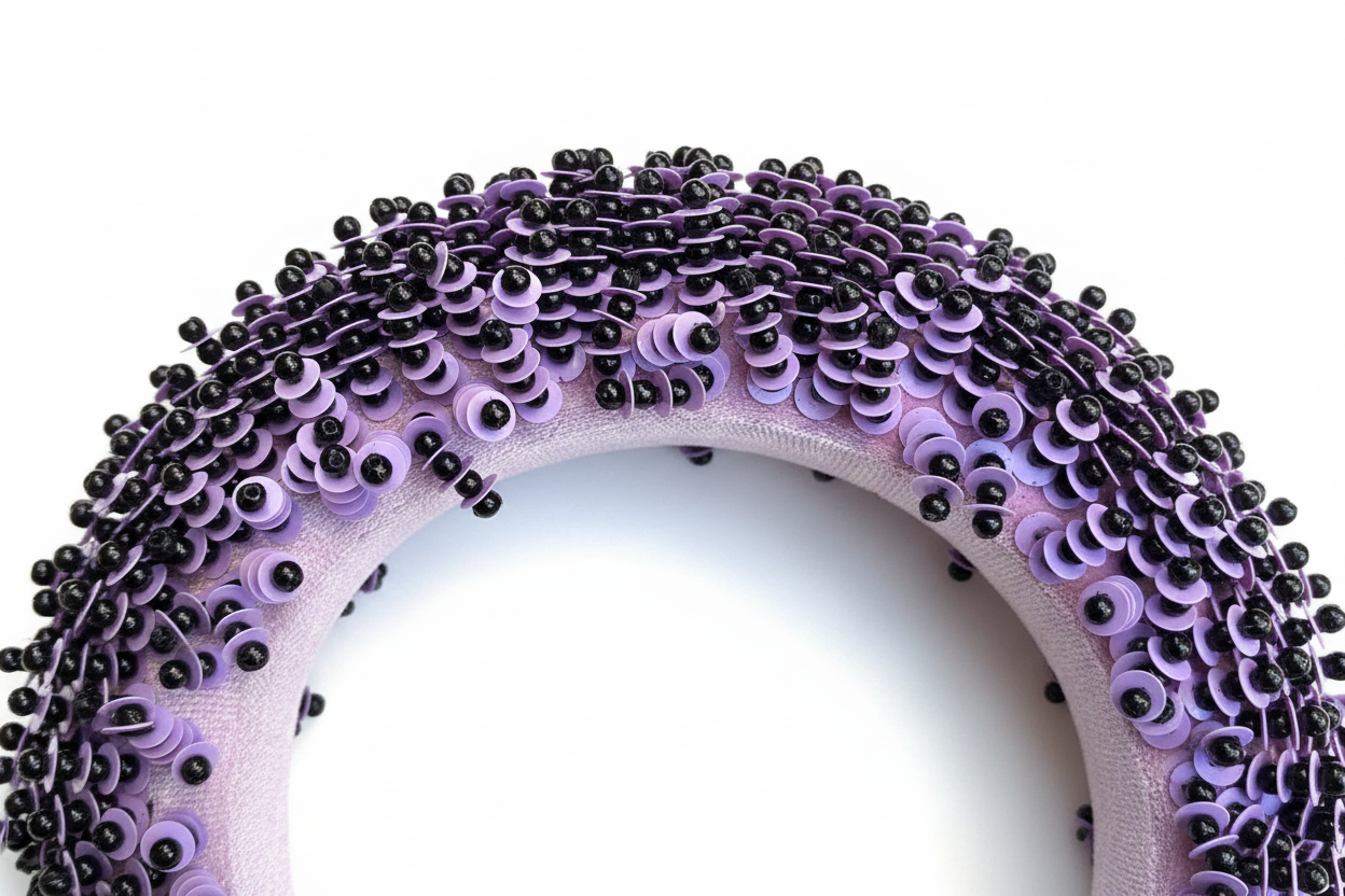 EMMY PURPLE HEADBAND – Handmade Sequin & Beads
