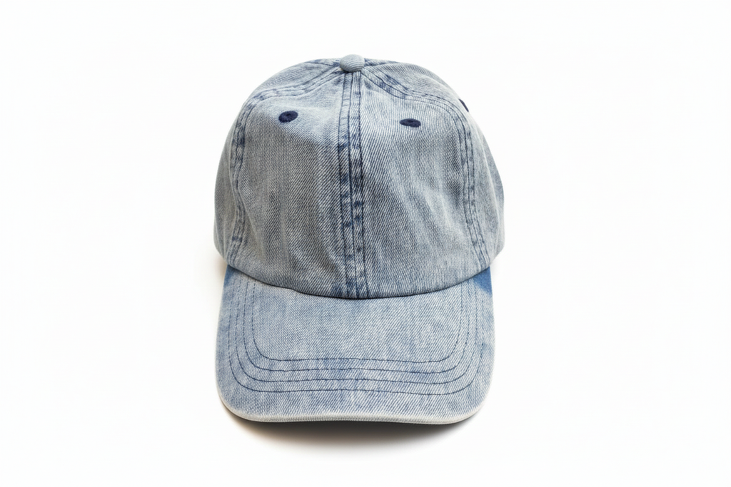 EVE DENIM CAP - White Background